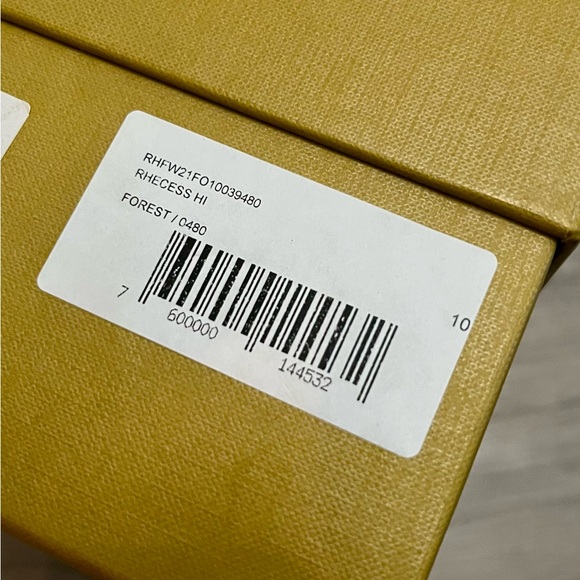 Rhude Men's High-Top Sneakers - Black and White - Picture 7 of 7